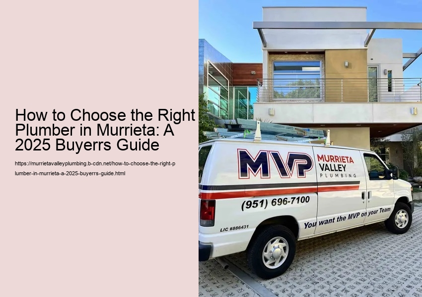How to Choose the Right Plumber in Murrieta: A 2025 Buyerrs Guide